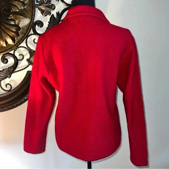 Eminent by Lisa Women’s Red 100% Boiled Wool Jacket Coat Size: Medium - Picture 6 of 9